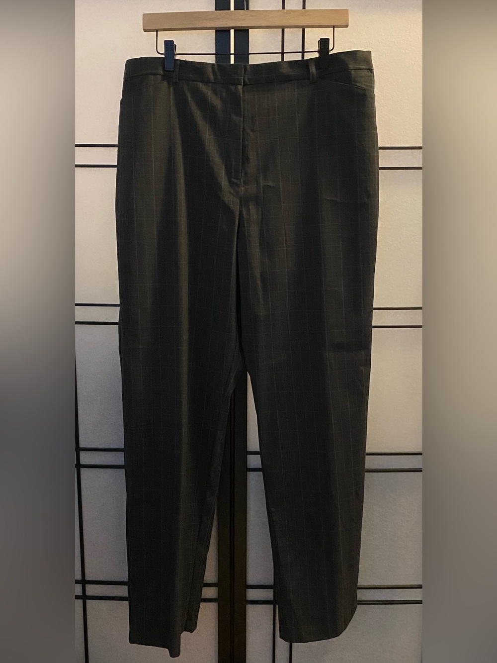 Sag Harbor Dark Gray Pinstripe Trousers